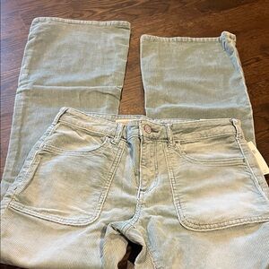 Anthropologie Pilcro size 27 NWT CORDUROY MINT color pants